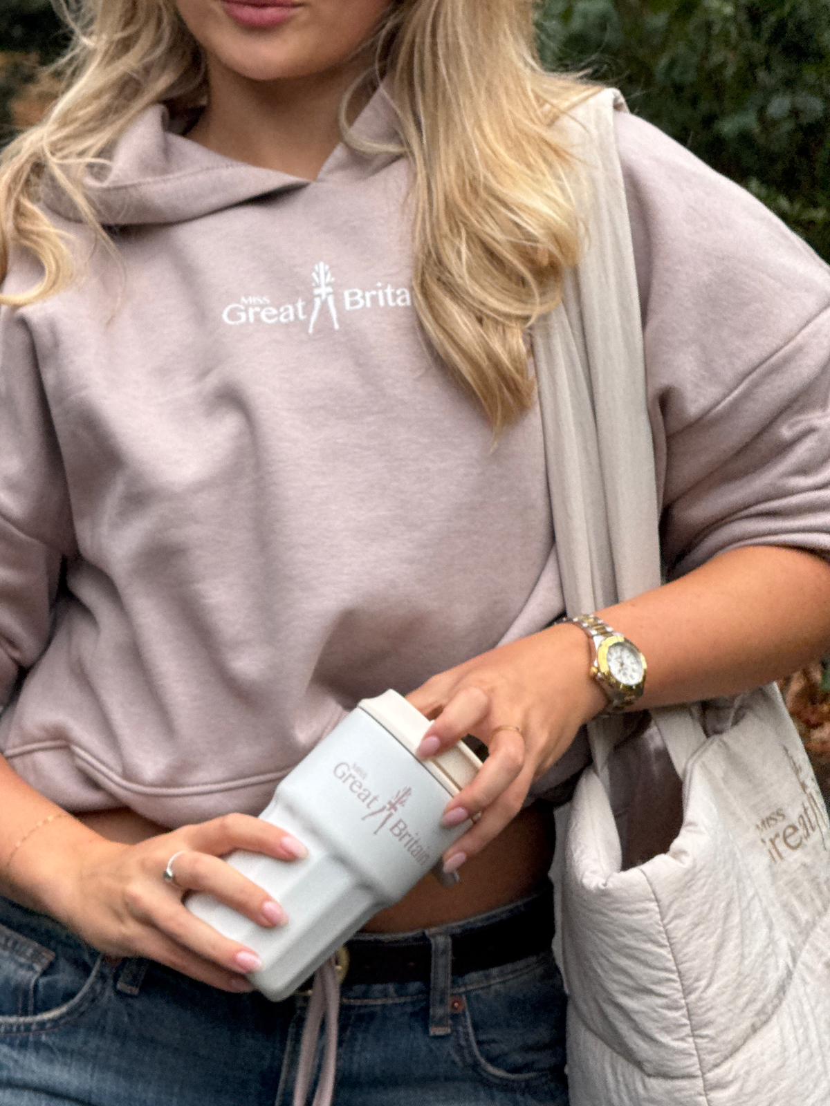 Miss Great Britain Stone Hoodie