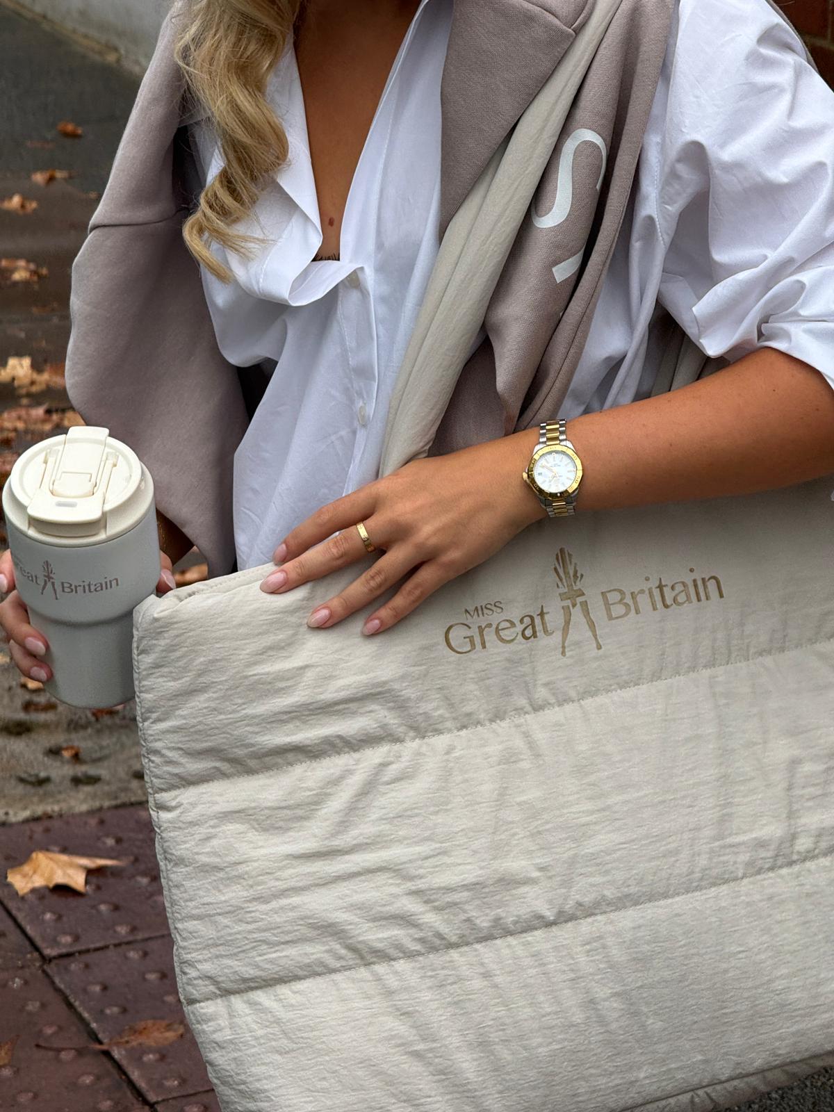 The Perfect Pageant Bag – Miss Great Britain Quilted Tote